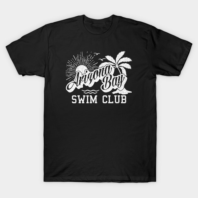 Arizona Bay Swim Club White T-Shirt by erock